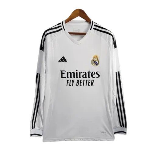 24-25 Real Madrid Home Long Sleeve Replica Jersey